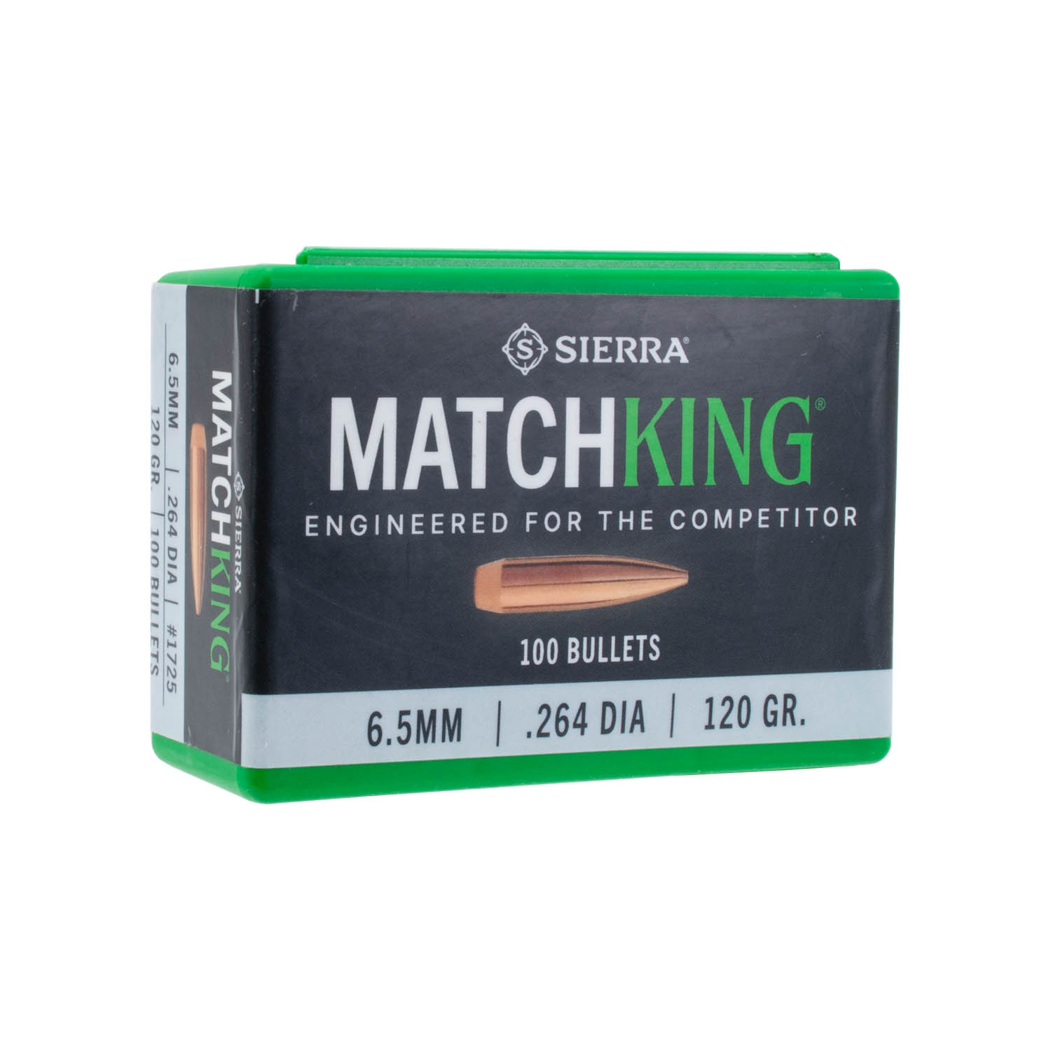 Sierra .264 cal./6.5mm 120gr. MatchKing Bullets, Box of 100