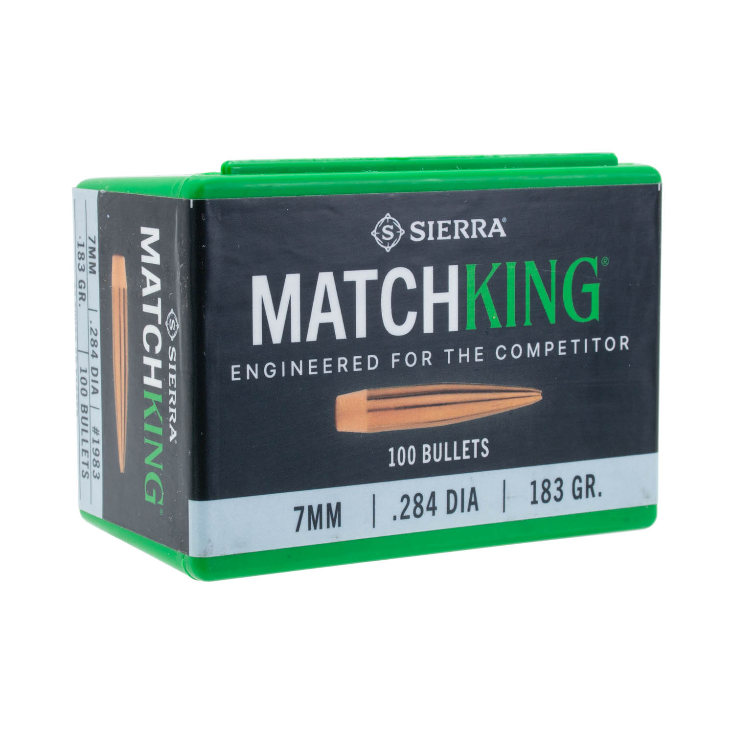 Sierra .284 cal./7mm 183gr. MatchKing CN Bullets, Box of 100