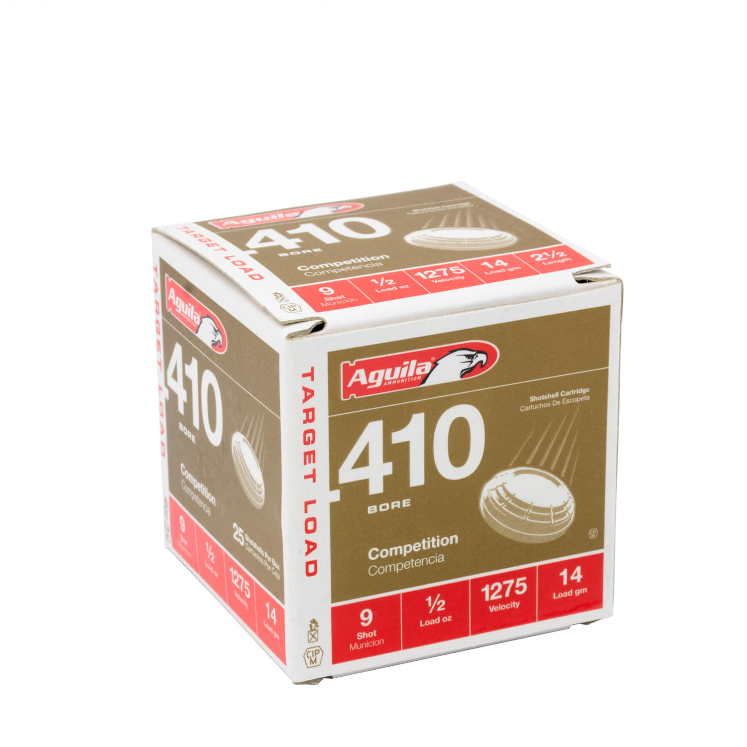 Aguila Field Load 410ga. 2-1/2" 1/2oz. #9 Lead Shot Ammunition, 25 Round Box
