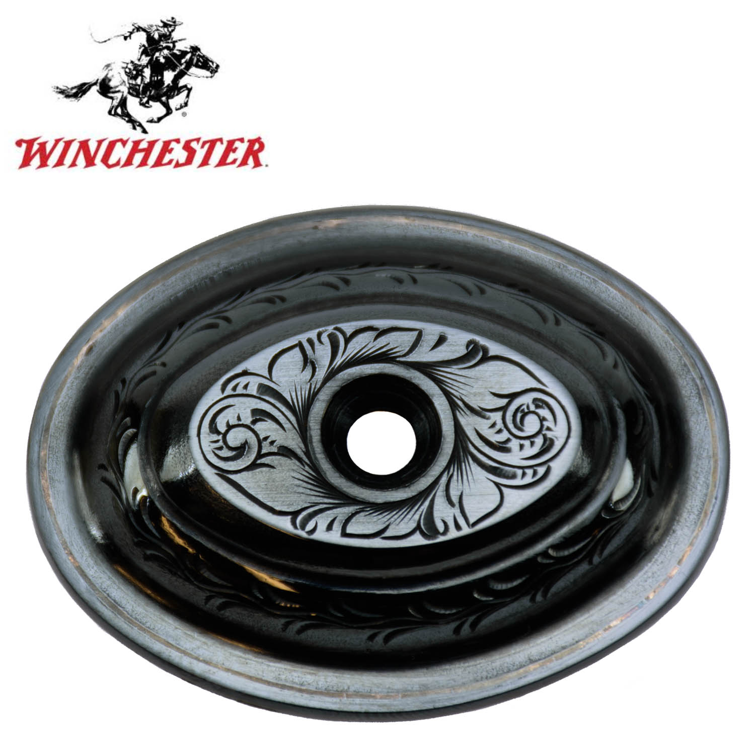 Winchester Model 101 Engraved Pistol Grip Cap