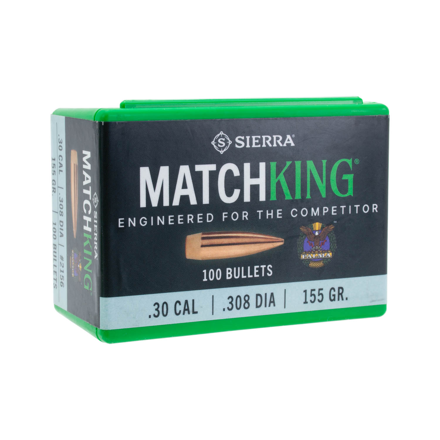 Sierra .308 cal./7.62mm 155gr. Palma MatchKing CN Bullets, Box of 100