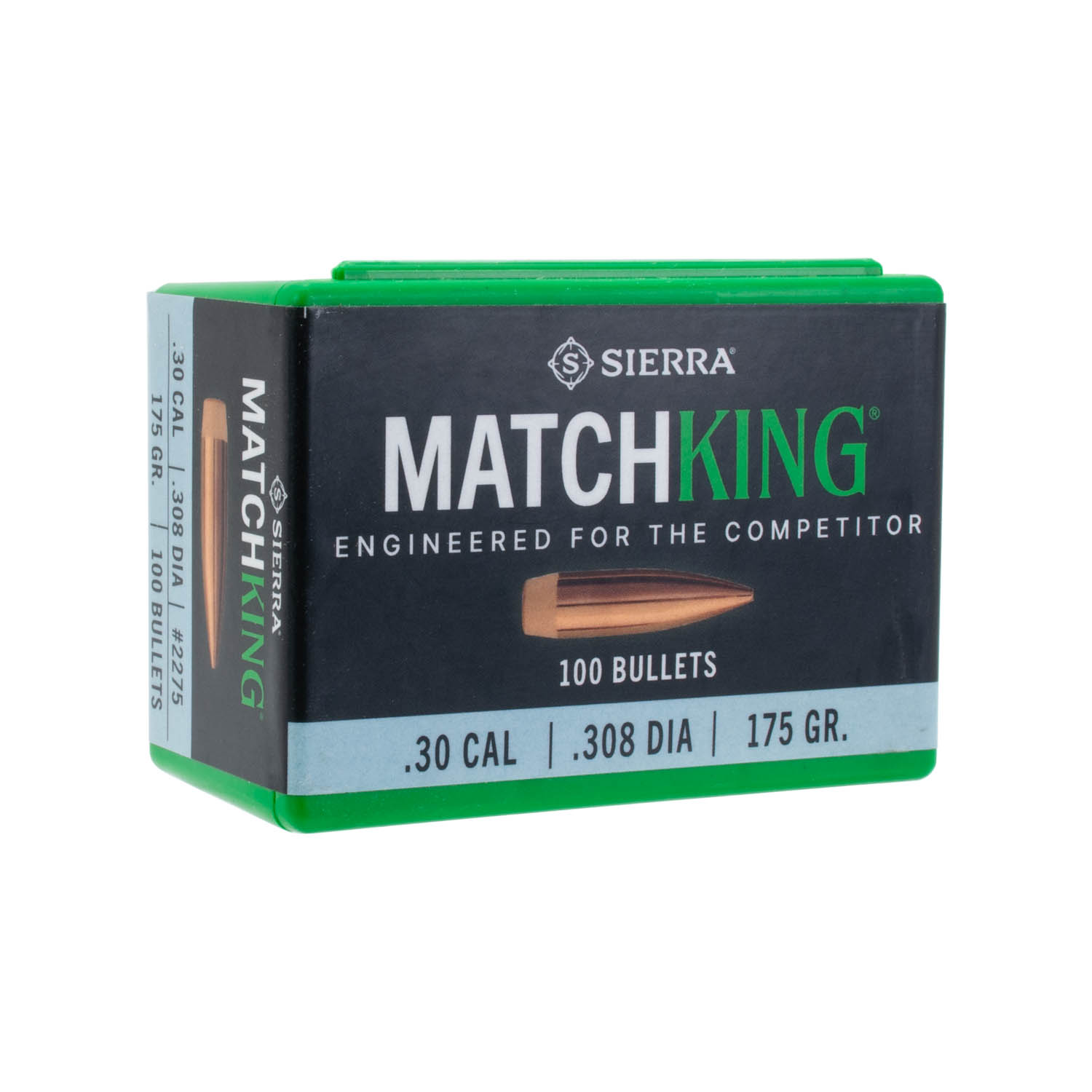 Sierra .308 cal./7.62mm 175gr. MatchKing Bullets, Box of 100