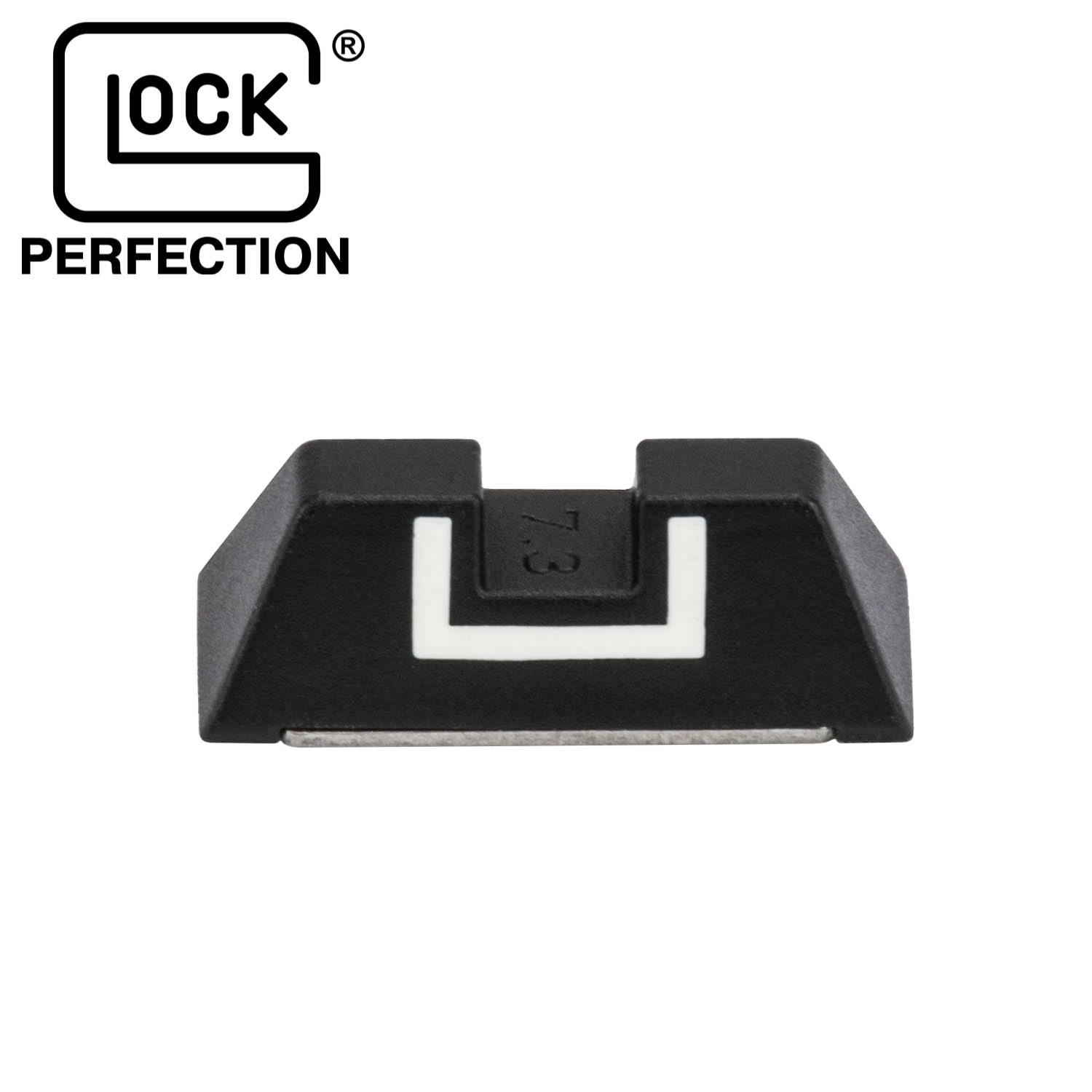 Glock Fixed Rear Sight, 7.3mm GMS (All Gen5 Models, Includes MOS & Crossovers, No Slimline), Polymer