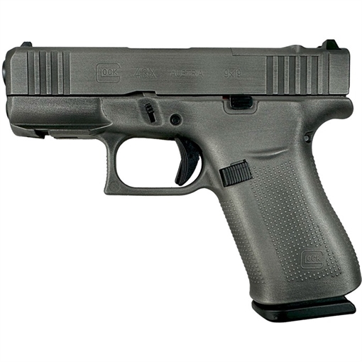 Glock GLOCK 43X MOS 9MM 3.41''BBL (2)10RD DISTRESSED GUN METAL GRAY HS12