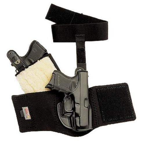 Galco Ankle Glove S&W J-Frame/Bodyguard 2", Charter Undercover 2", Black, RH