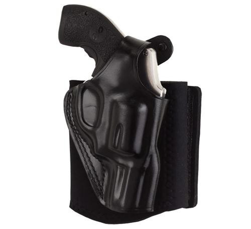 Galco Ankle Glove Holster for Glock 42 380 ACP Right Handed Black Leather with Neoprene Band