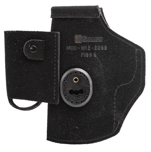 Galco Walkabout 2.0 Strongside/Crossdraw Inside Waistband Holster, Fits Glock 19, 19X, 23, 32, 45, Ambidextrous, Black Leather