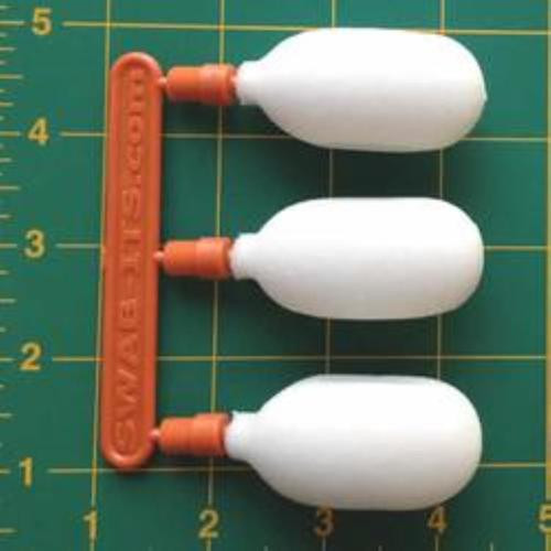 Bore-Tips Plastic Foam Over Plastic Core Cleaning Tips 12 Ga 3 Per Package
