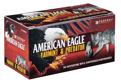 Federal American Eagle 17 Hornet 20gr, Varmint, 3610 FPS, 50rd Box