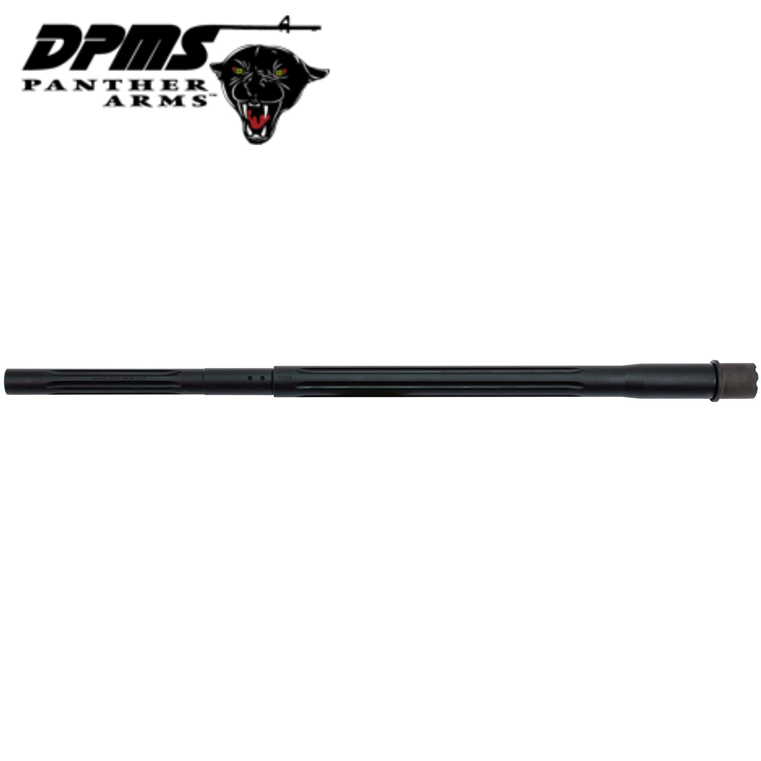 DPMS AR-15 Barrel .223 20", 1:8 Post Fluted,Teflon Black