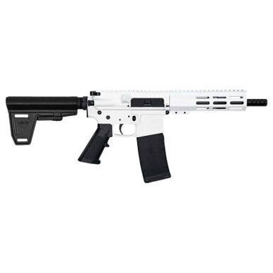 Great Lakes Firearms GL15223PBWHT AR-15 223 Wylde 30+1 7.50" Black Nitride Threaded Barrel, M-LOK Handguard, White Cerakote Aluminum Receiver w/Picatinny Rail, Black Polymer Mil-Spec Grip