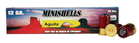 Aguila Minishell 12 Ga, 1.75", 7/8oz, Slug Shot, 20rd Box