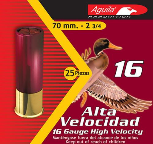 Aguila Hunting High Velocity 16 Ga, 2.75", 1-1/8oz, 7.5 Shot, 25rd/Box