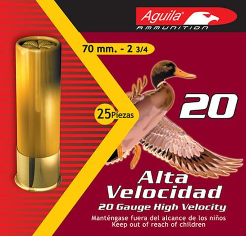 Aguila Hunting 20 Ga, 2.75", 1oz, 6 Shot, 25rd/Box