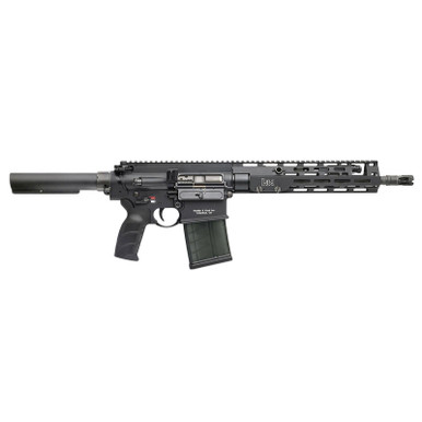 HK 81001052 MR762 A4 7.62x51mm 20+1 13" Threaded Barrel, M-LOK Handguard, Black Receiver w/Picatinny Rail, Black Pistol Tube, Black Ergonomic Grip