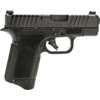 Gforce Arms GF932512GB Rapture Sub-Compact Frame 9mm Luger 12+1 3.25" Black Steel Barrel, Black Steel Optic Cut/Serrated Slide, Gray Cerakote Polymer Frame, Shield RMSc/RMR Footprint