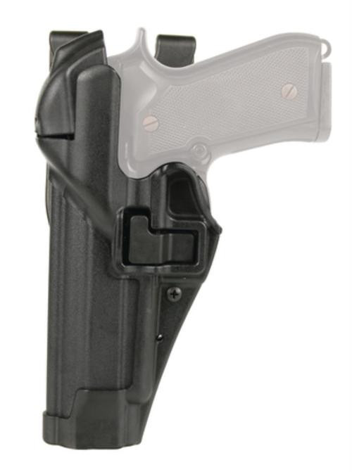 Blackhawk Level 3 Serpa Auto Lock Duty Matte Black S&W M&P 9mm/.40, Left Hand