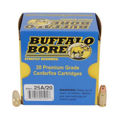 Buffalo Bore .357 Sig, 125 Gr, Low Flash, JHP, 20rd Box