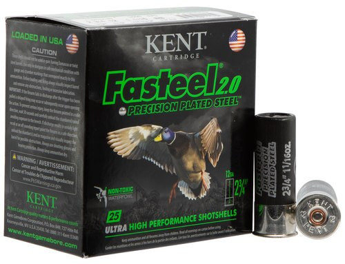 Kent Fasteel Waterfowl 12 Ga, 2.75", 1-1/16oz, BB Shot, 25rd Box