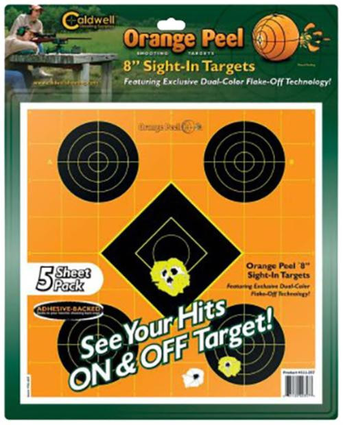 Caldwell 244-561 Orange Peel Targets Sight-In 12" 5 Pack