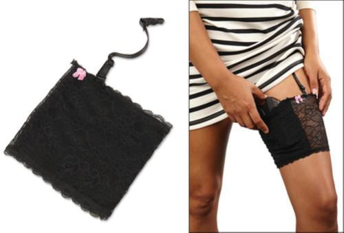 Bulldog Cases Ladies Lace Thigh Holster Black/White 2-Pack Small
