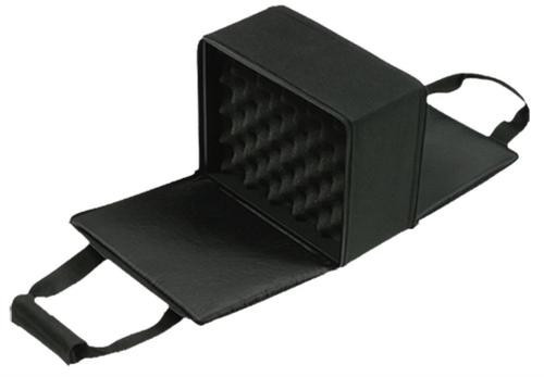 Bulldog Double-Sided Pistol Case Hard Comp, Padded Nylon Shell Black