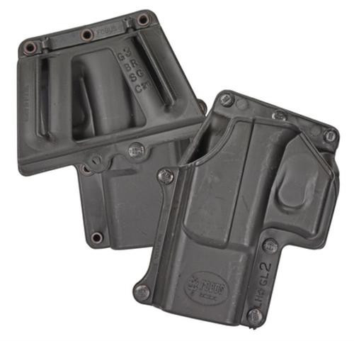 Fobus Belt Holster Fits Belt Width up to 2" Black Plastic, Glock 17/19, Left Hand