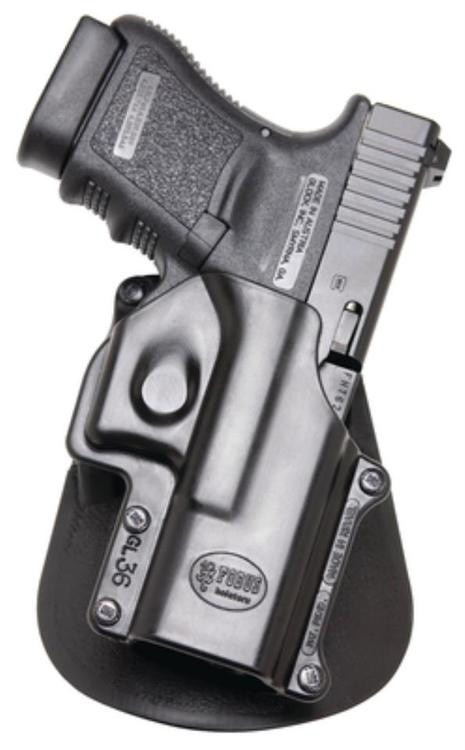 Fobus Paddle Holster, Fits Glock 36, Right Hand, Kydex, Black