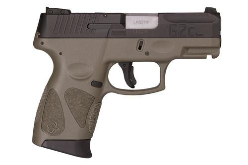 Taurus G2C 9mm, 3.25" Barrel, Olive Drab Green Frame, Black Slide, 12rd