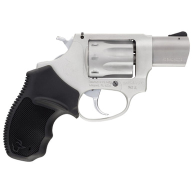 Taurus 2942029UL 942 Ultra-Lite 22 LR 8rd 2" Matte Stainless Finish Barrel, Matte Stainless Finish Cylinder, Stainless Anodized Finish Aluminum Frame & Finger Grooved Black Polymer Grip
