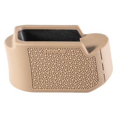 Hogue 18613 Extension Base Pad Fits Glock 19 Compatible w/ 10/15rd Magazines FDE Overmolded Rubber