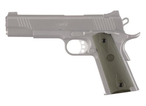 Hogue 1911 Goverment Rubber Grip Panels Checkered, Diamonds Desert Tan