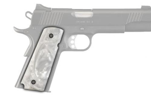 Hogue Govt Grip Panels, White Pearl