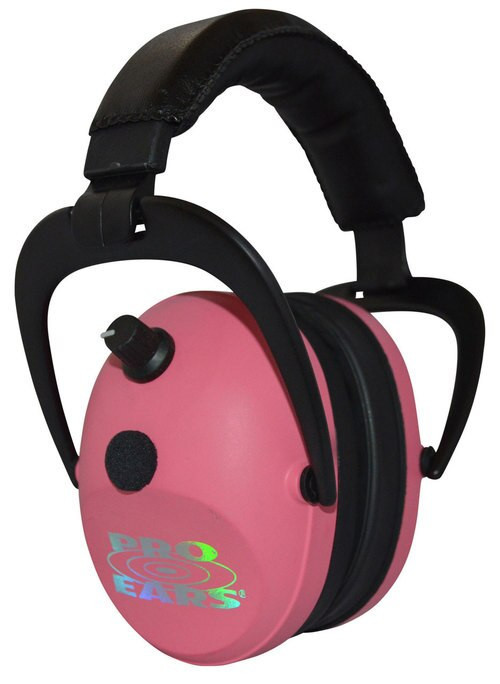 Pro Ears Gold II Electronic Earmuff, NRR26, Pink