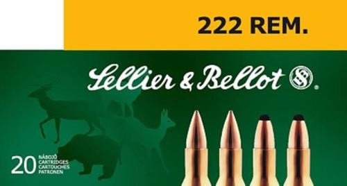 Sellier and Bellot 222 Remington 50 SP 20Rd/Box