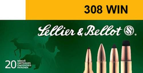 Sellier & Bellot 308 Winchester SPCE 150 gr, 20rd Box, 25 Box/Case