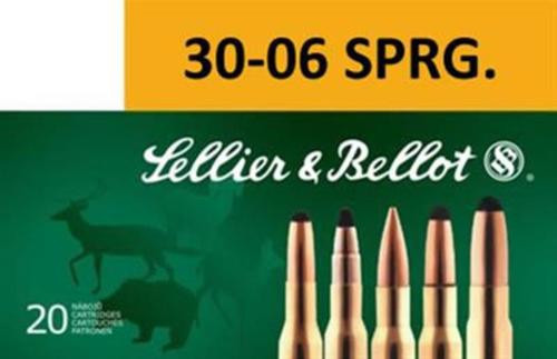 Sellier & Bellot .30-06 Spring 150gr, SPCE, 20rd Box, 20 Box/Case