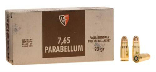 Fiocchi Specialty .30 Luger 93gr, Full Metal Jacket, 50rd Box, 20 Box/Case