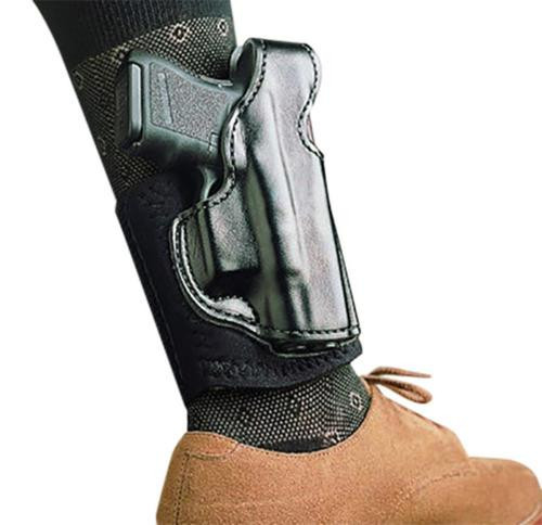 Desantis Die Hard Ankle Rig GLOCK 26,27,33 Leather Black