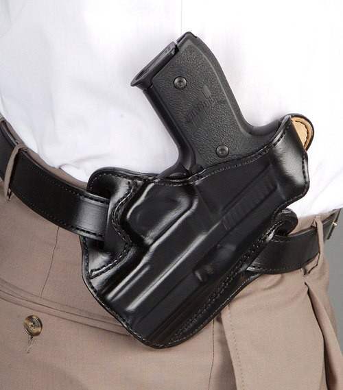Desantis Thumb Break Scabbard Ruger LCR/LCRX Leather Black