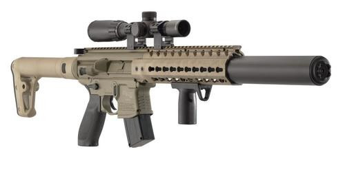 SIG MCX Air, .177 Cal, 88Gr Co2, 30 RD, Fde, Air-Scope-14X24wr