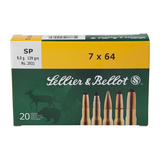 Sellier & Bellot 7X57MM MAUSER 140GR SOFT POINT 20/BOX SB757B