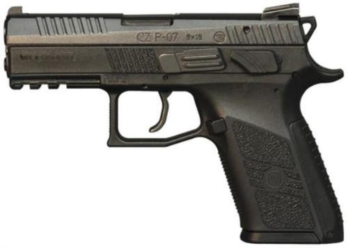 CZ P-07 9mm, Black, Iinterchangeable Back Straps, 10rd mags