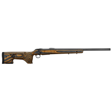 CZ-USA 07514 600+ Range 6mm Creedmoor 5+1 24" Black Nitride Threaded Barrel, Black Nitride Steel Drilled & Tapped Receiver, Varnished Laminate Stock w/Adj Cheekrest