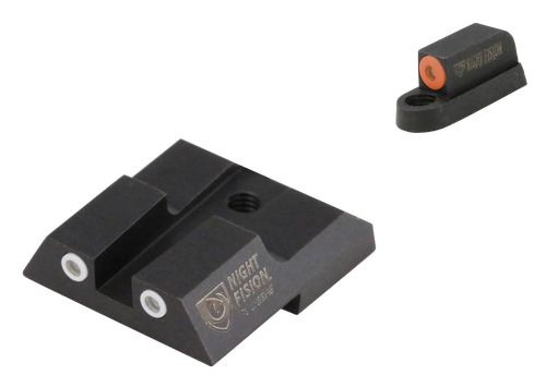 Night Fision Night Sight Set Square CZ P-07/P-09/P-10 Green Tritium Orange Outline Front Green White Outline Rear Black