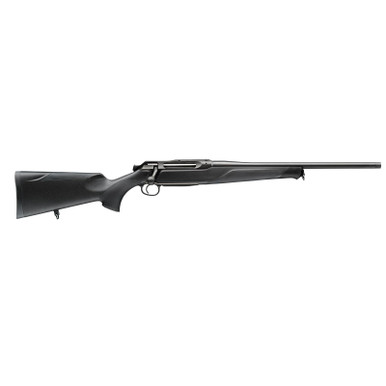Sauer 80117640 505 XT Full Size 375 H&H Mag 2+1 24" Titanium Gray Steel Barrel, Saddle Mount Steel Receiver, Black Fixed Synthetic Stock