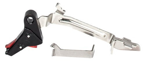 ZEV Tech Pro Trigger Flat Face Bar Trigger Kit, Small, B-R, Glock 17/19/22/23/24/26/27/34/35 Gen1-4, Black/Red