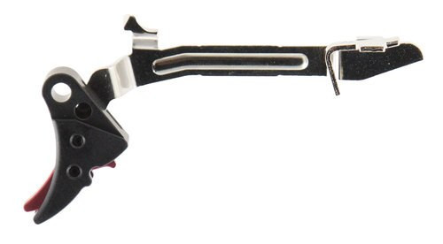 ZEV Tech Flucrum Adjustable Trigger Bar Kit, Glock 17-39, Most Models.Small, Black/Red