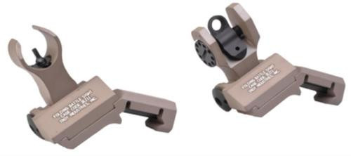 Troy 45 Degree Offset Folding BattleSights for HK Front andrd Rear Flat Dark Earth