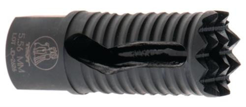 Troy Medieval Muzzle Brake Black Steel with 1/2"-28 tpi Threads & 2.25" OAL for 5.56x45mm NATO AR-Platform